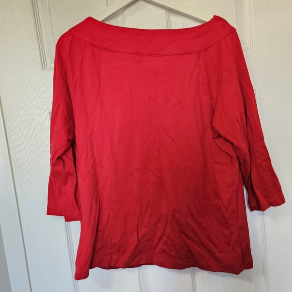 Red rafaella blouse - Picture 3 of 5